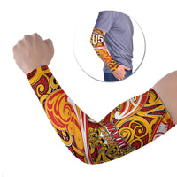 Custom Aotearoa Waikato Tainui Arm Sleeves Maori Tribal Pattern Koru Motif