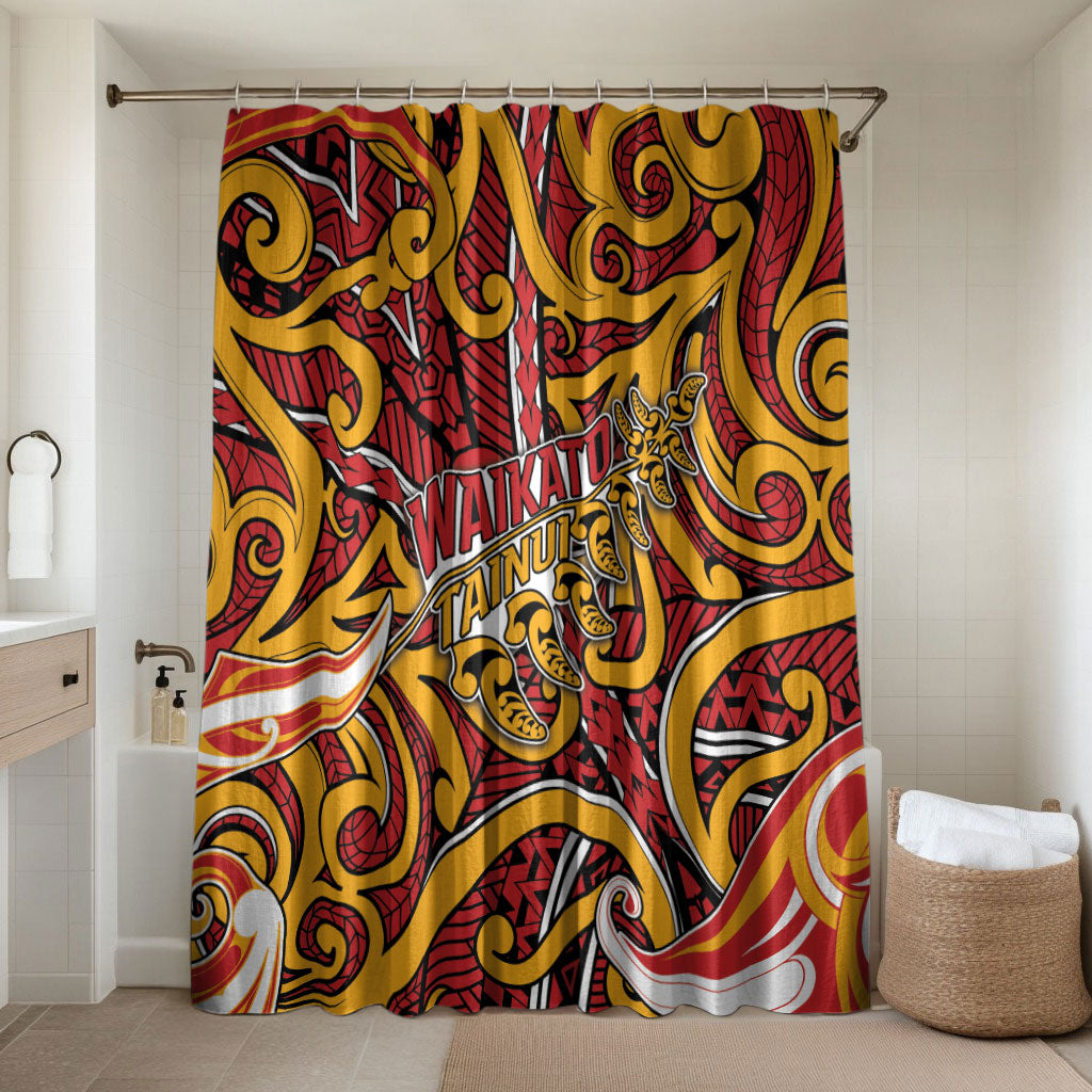 Aotearoa Waikato Tainui Bathroom Set Maori Tribal Pattern Koru Motif