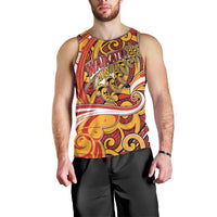 Custom Aotearoa Waikato Tainui Men Tank Top Maori Tribal Pattern Koru Motif