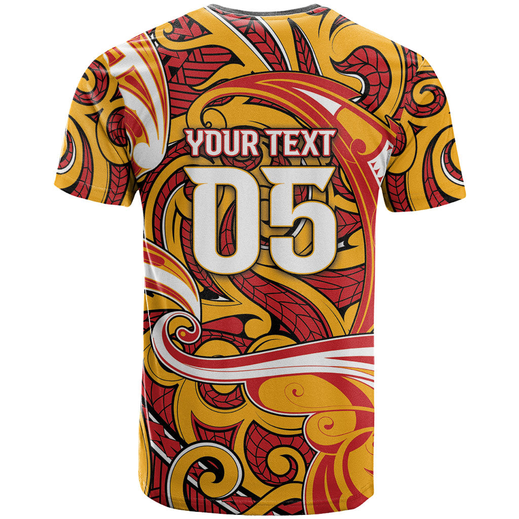 Custom Aotearoa Waikato Tainui T Shirt Maori Tribal Pattern Koru Motif