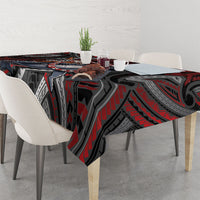 Aotearoa Christmas Tablecloth Santa Riding Humpback Whale Maori Koru DT05 - Polynesian Pride