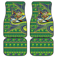 Cook Islands Christmas Car Mats Santa Riding Flying Fish DT05 - Polynesian Pride