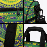 Cook Islands Christmas Duffle Bag Santa Riding Flying Fish DT05 - Polynesian Pride