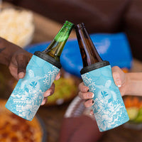 Hawaii Kanaka Maoli 4 in 1 Can Cooler Tumbler Polynesian Turtle Tattoo