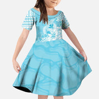 Hawaii Kanaka Maoli Family Matching Off Shoulder Maxi Dress and Hawaiian Shirt Polynesian Turtle Tattoo