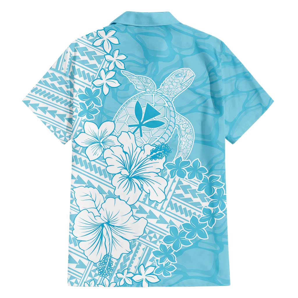 Hawaii Kanaka Maoli Family Matching Off Shoulder Short Dress and Hawaiian Shirt Polynesian Turtle Tattoo