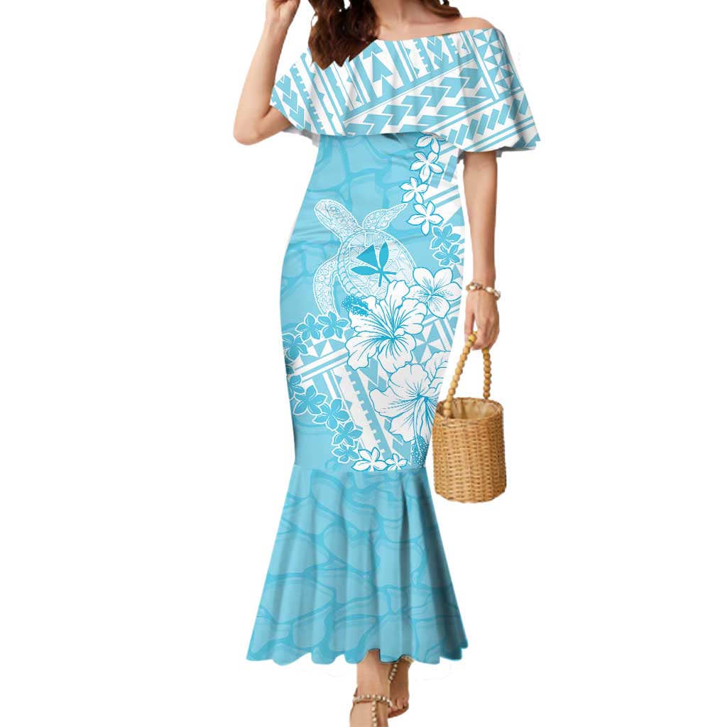 Hawaii Kanaka Maoli Mermaid Dress Polynesian Turtle Tattoo