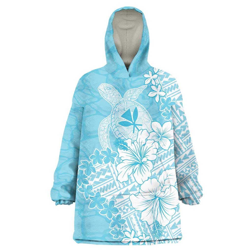 Hawaii Kanaka Maoli Wearable Blanket Hoodie Polynesian Turtle Tattoo