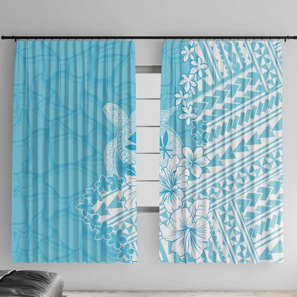 Hawaii Kanaka Maoli Window Curtain Polynesian Turtle Tattoo