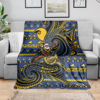 Tokelau Christmas Blanket Santa Riding Sea Turtle DT05 - Polynesian Pride