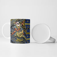 Tokelau Christmas Ceramic Mug Santa Riding Sea Turtle DT05 - Polynesian Pride