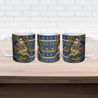 Tokelau Christmas Ceramic Mug Santa Riding Sea Turtle DT05 - Polynesian Pride