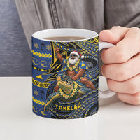 Tokelau Christmas Ceramic Mug Santa Riding Sea Turtle DT05 - Polynesian Pride