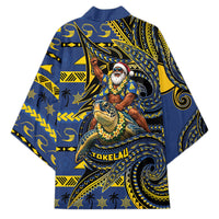 Tokelau Christmas Kimono Santa Riding Sea Turtle DT05 - Polynesian Pride