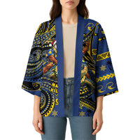 Tokelau Christmas Kimono Santa Riding Sea Turtle DT05 - Polynesian Pride