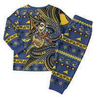 Tokelau Christmas Pajama Set Santa Riding Sea Turtle DT05 - Polynesian Pride