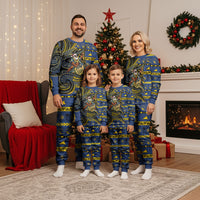 Tokelau Christmas Pajama Set Santa Riding Sea Turtle DT05 - Polynesian Pride