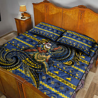 Tokelau Christmas Quilt Bed Set Santa Riding Sea Turtle DT05 - Polynesian Pride