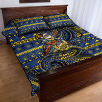 Tokelau Christmas Quilt Bed Set Santa Riding Sea Turtle DT05 - Polynesian Pride