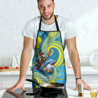Tuvalu Christmas Apron Santa Riding Ocean Dolphin DT05 - Polynesian Pride