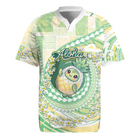 Hawaii Pineapple Rugby Jersey Cute Cosplay Turtle Plumeria Spiral