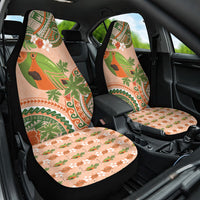 Hawaii Papaya Car Seat Cover Cute Cosplay Humuhumu Fish Plumeria Waves DT05 One Size Orange - Polynesian Pride