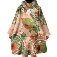 Hawaii Papaya Wearable Blanket Hoodie Cute Cosplay Humuhumu Fish Plumeria Waves DT05 - Polynesian Pride