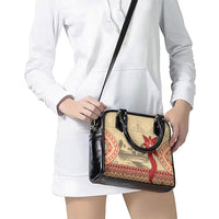 Tonga Language Week Shoulder Handbag Tribal Cross Ngatu Floral Pattern DT05 - Polynesian Pride