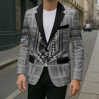 Mabuhay Philippines Festival Blazer Philippine Eagle Sun Three Stars Barong Pattern DT05 - Polynesian Pride