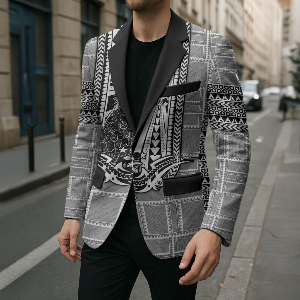 Mabuhay Philippines Festival Blazer Philippine Eagle Sun Three Stars Barong Pattern DT05 - Polynesian Pride