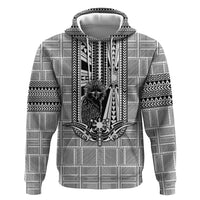 Mabuhay Philippines Festival Hoodie Philippine Eagle Sun Three Stars Barong Pattern DT05 Pullover Hoodie Gray - Polynesian Pride