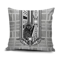 Mabuhay Philippines Festival Pillow Cover Philippine Eagle Sun Three Stars Barong Pattern DT05 Gray - Polynesian Pride
