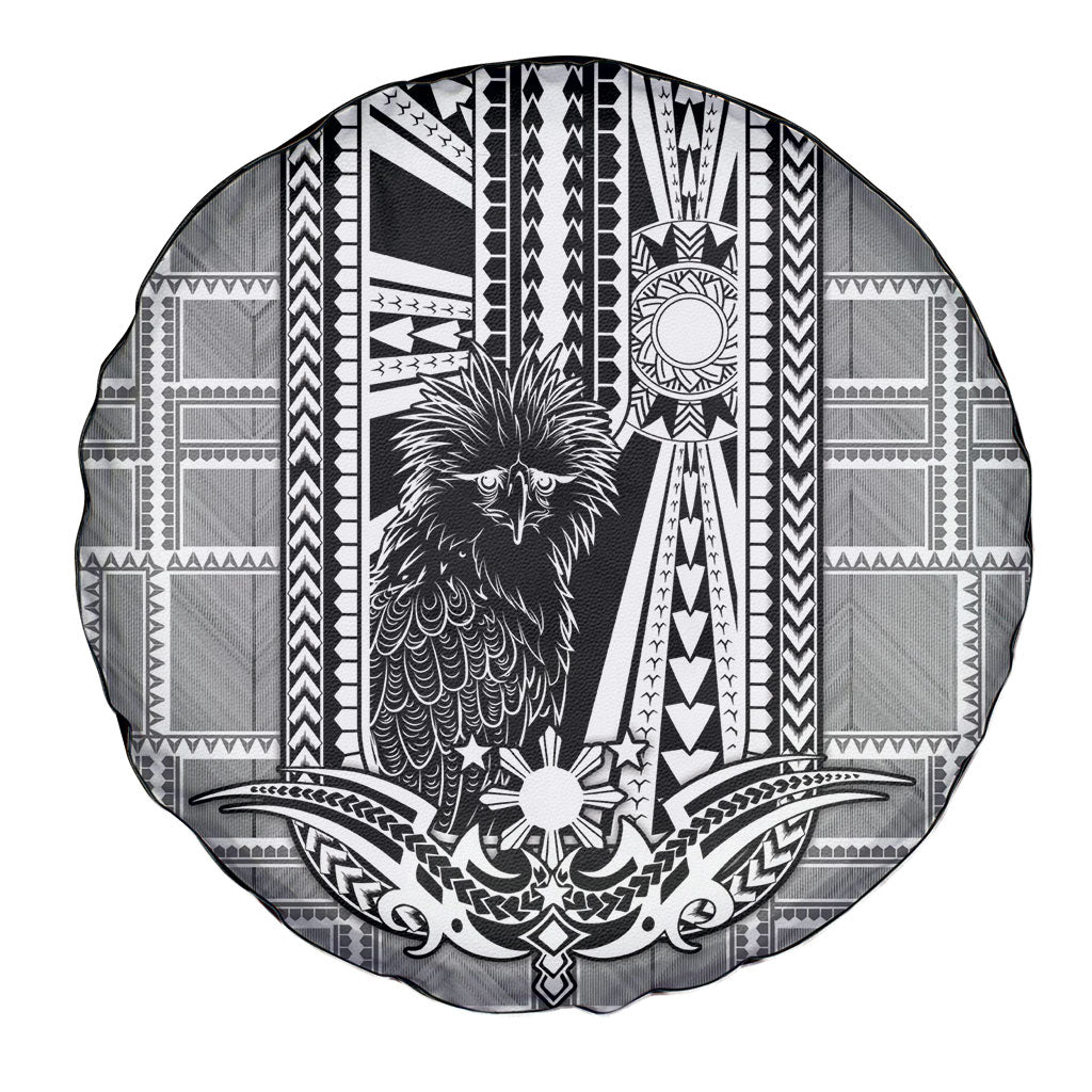 Mabuhay Philippines Festival Spare Tire Cover Philippine Eagle Sun Three Stars Barong Pattern DT05 - Polynesian Pride