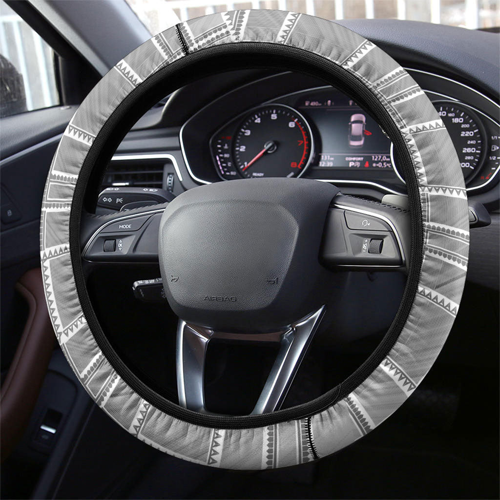 Mabuhay Philippines Festival Steering Wheel Cover Philippine Eagle Sun Three Stars Barong Pattern DT05 - Polynesian Pride