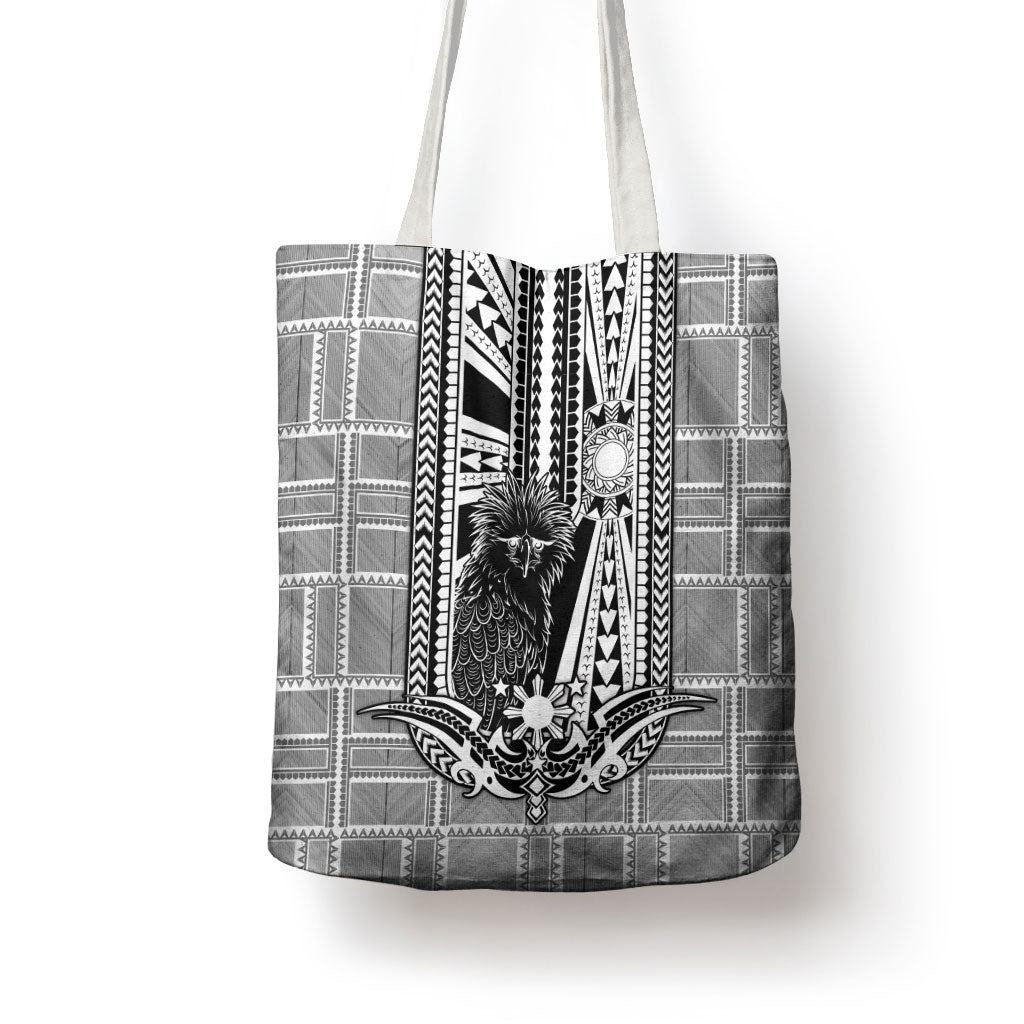 Mabuhay Philippines Festival Tote Bag Philippine Eagle Sun Three Stars Barong Pattern DT05 - Polynesian Pride
