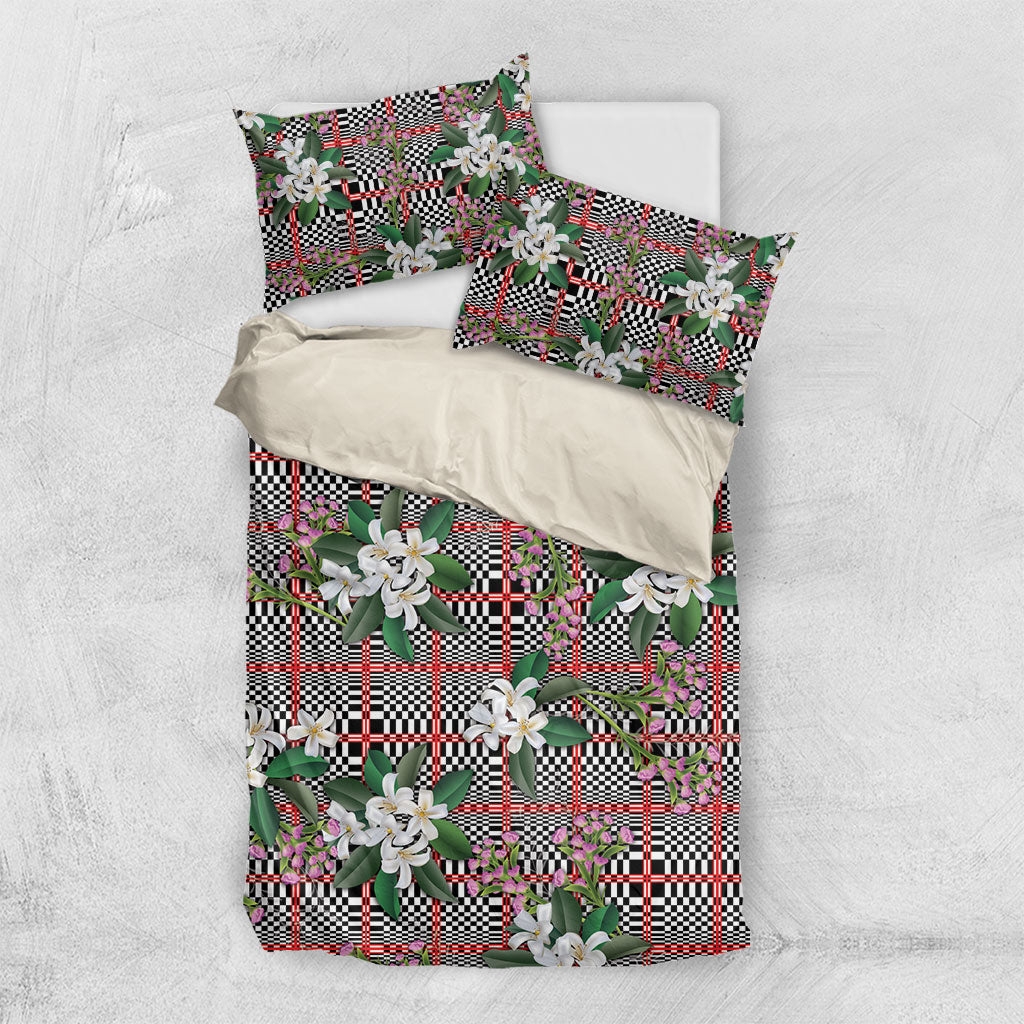 Red Binakol Motifs With Jasminum Sambac Bedding Set Mabuhay Philippines Festival DT05 US Twin 172cm x 218cm Red - Polynesian Pride