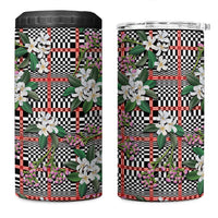 Red Binakol Motifs With Jasminum Sambac 4 in 1 Can Cooler Tumbler Mabuhay Philippines Festival DT05 One Size: 16 oz Red - Polynesian Pride