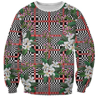 Red Binakol Motifs With Jasminum Sambac Sweatshirt Mabuhay Philippines Festival DT05 Unisex Red - Polynesian Pride