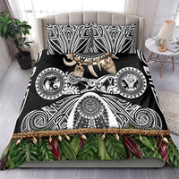 Polynesia Maui Black Tattoo Inspired Bedding Set Tropical Leaf Skirt Costume DT05 - Polynesian Pride