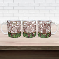 Polynesia Maui Umber Tattoo Inspired Ceramic Mug Tropical Leaf Skirt Costume DT05 - Polynesian Pride