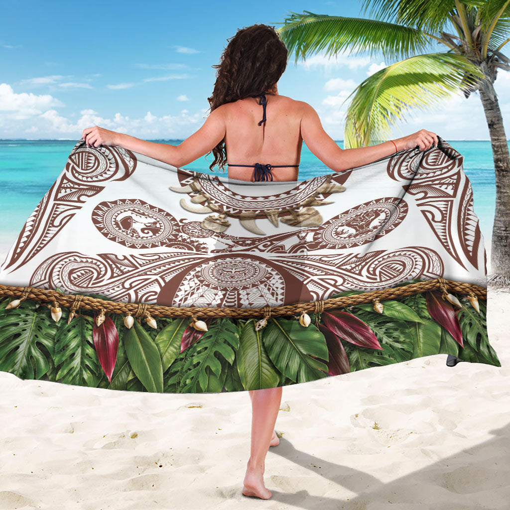 Polynesia Maui Umber Tattoo Inspired Sarong Tropical Leaf Skirt Costume DT05 - Polynesian Pride