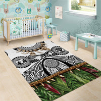 Polynesia Maui White Tattoo Inspired Area Rug Tropical Leaf Skirt Costume DT05 - Polynesian Pride