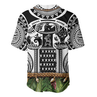Polynesia Maui White Tattoo Inspired Baseball Jersey Tropical Leaf Skirt Costume DT05 - Polynesian Pride