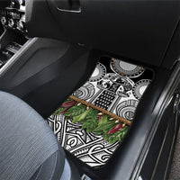 Polynesia Maui White Tattoo Inspired Car Mats Tropical Leaf Skirt Costume DT05 - Polynesian Pride