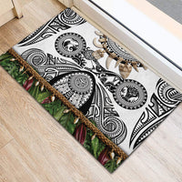 Polynesia Maui White Tattoo Inspired Rubber Doormat Tropical Leaf Skirt Costume DT05 - Polynesian Pride