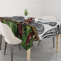 Polynesia Maui White Tattoo Inspired Tablecloth Tropical Leaf Skirt Costume DT05 - Polynesian Pride
