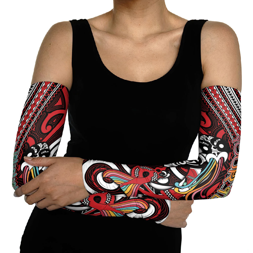 Personalised Maori Language Week Arm Sleeves Ake Ake Ake Tribal Patterns DT05 - Polynesian Pride