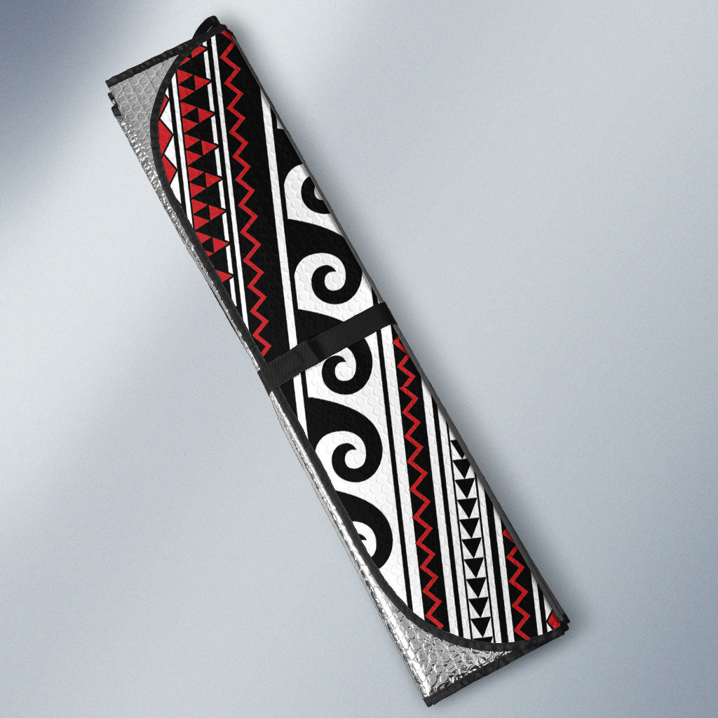 Maori Language Week Auto Sun Shade Ake Ake Ake Tribal Patterns DT05 - Polynesian Pride