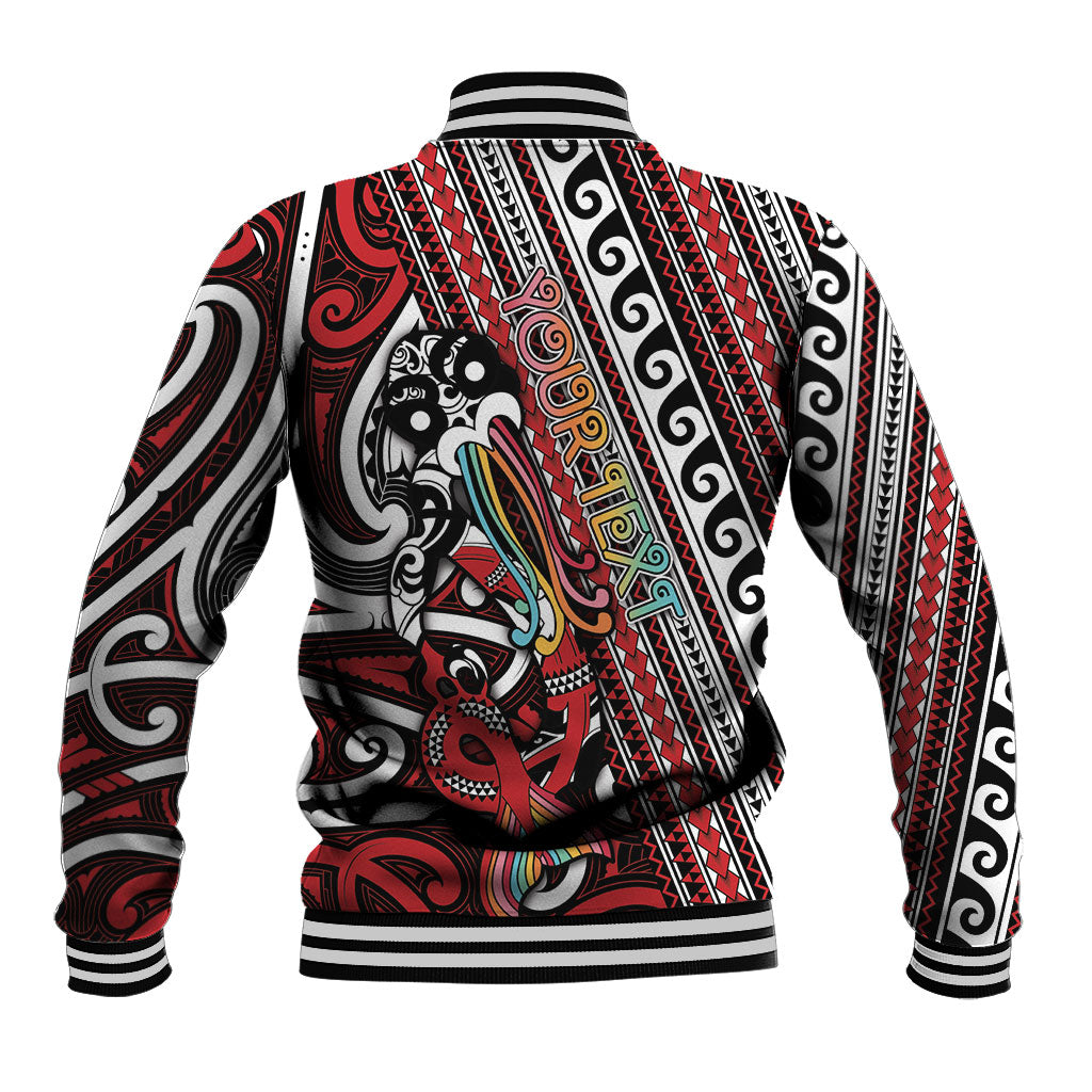 Personalised Maori Language Week Baseball Jacket Ake Ake Ake Tribal Patterns DT05 - Polynesian Pride