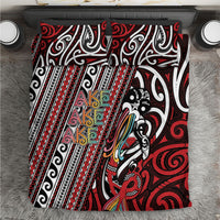 Maori Language Week Bedding Set Ake Ake Ake Tribal Patterns DT05 Red - Polynesian Pride